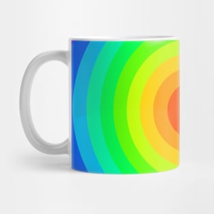 Rainbow Coloured Circles Mug